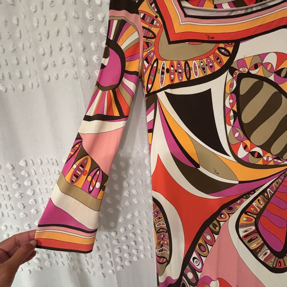 Emilio Pucci Multicolor Swirl Dress~ Vintage